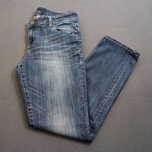 KUT From The Kloth Women 8 Mid Rise Straight Leg Jeans